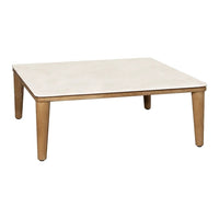 Light beige tabletop with natural wood legs, clean lines, and a minimalist design, perfect for modern decor.