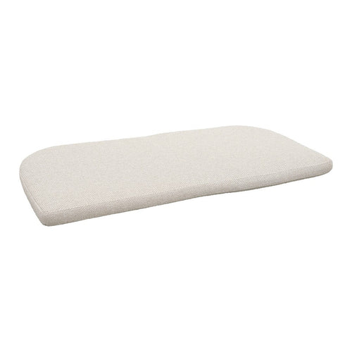 Soft beige cushion with a smooth, solid texture, ideal for adding comfort to any space.