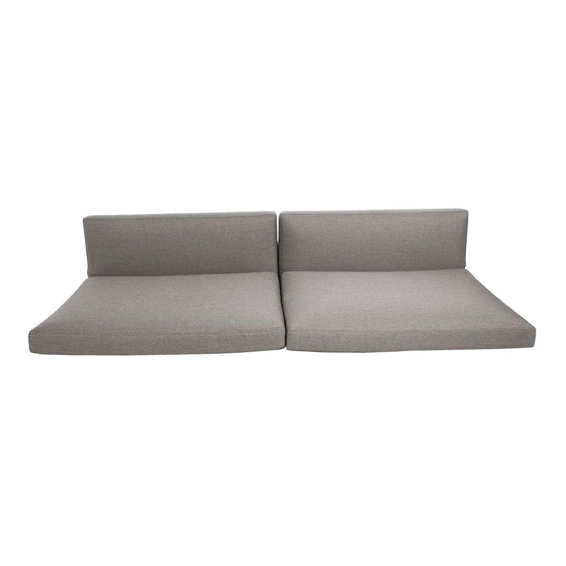 Gray modular sofa with a smooth, minimalist design and no visible patterns. Perfect for modern living spaces.