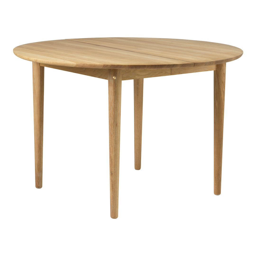 FDB Møbler Table φ700 C62E Bjork Extendable Dining Table – Danish Design Store