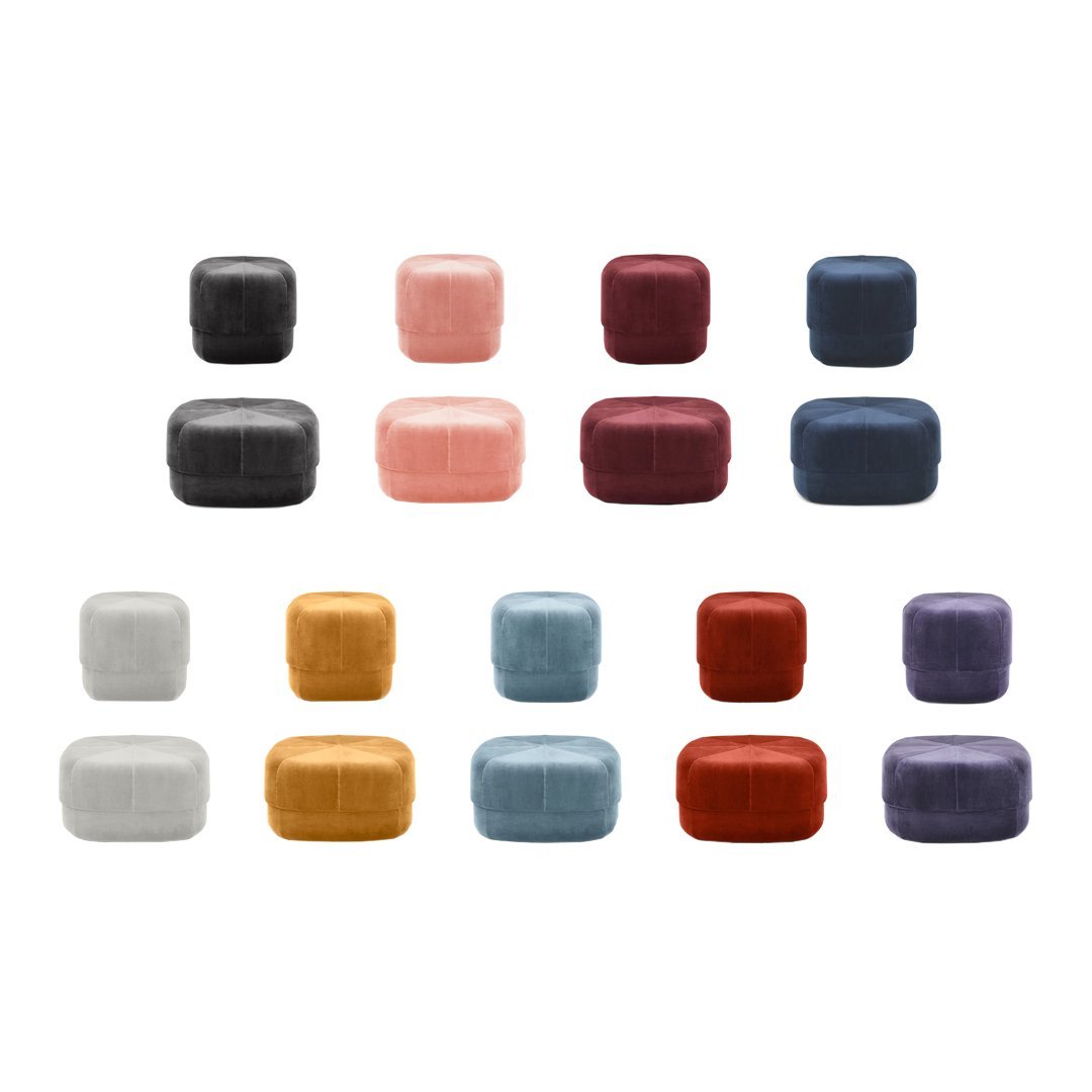 Colorful silicone food storage containers in varied shades: black, pink, red, blue, purple, white, and yellow.