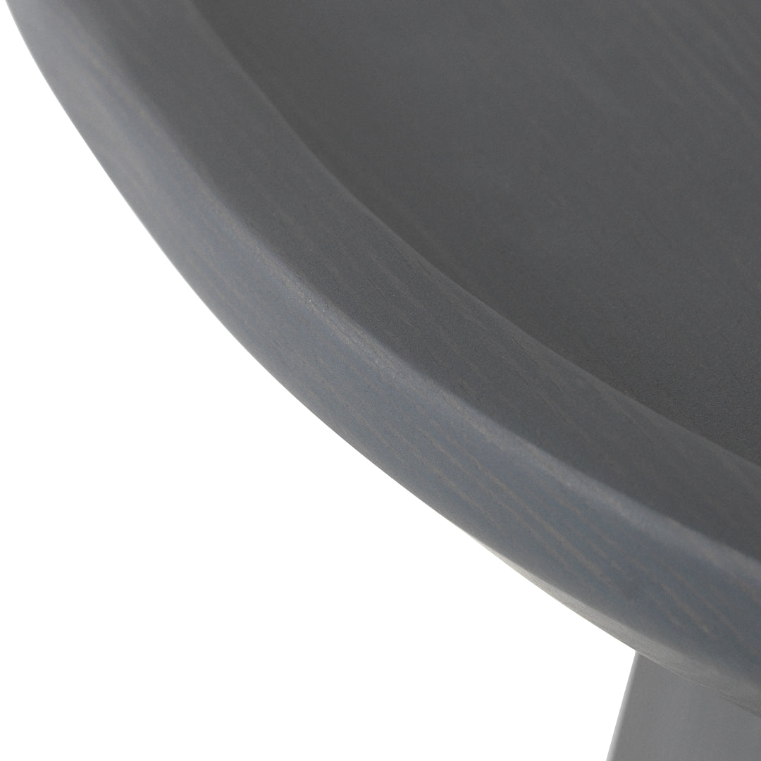 Textured matte gray bowl with subtle brushstroke pattern. Modern and stylish for any decor.