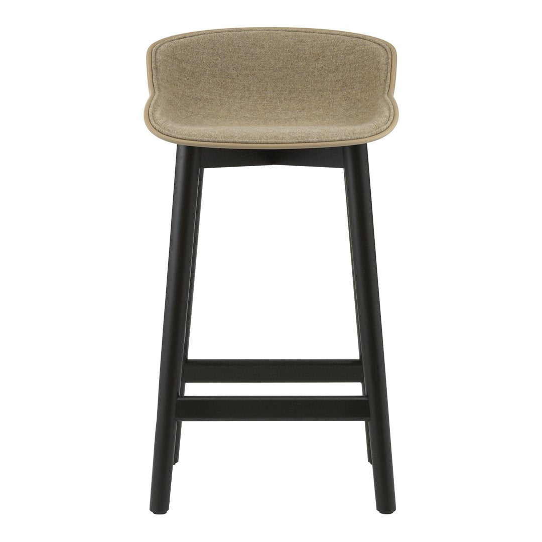 Hyg Counter Stool - Front Upholstered / Wood Base