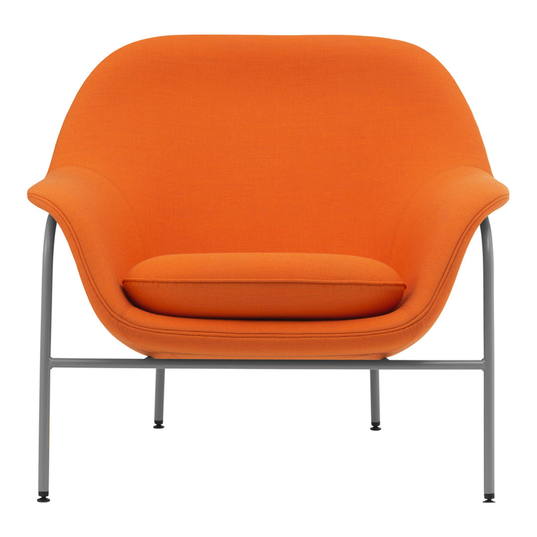 Drape Low Lounge Chair - Steel Legs