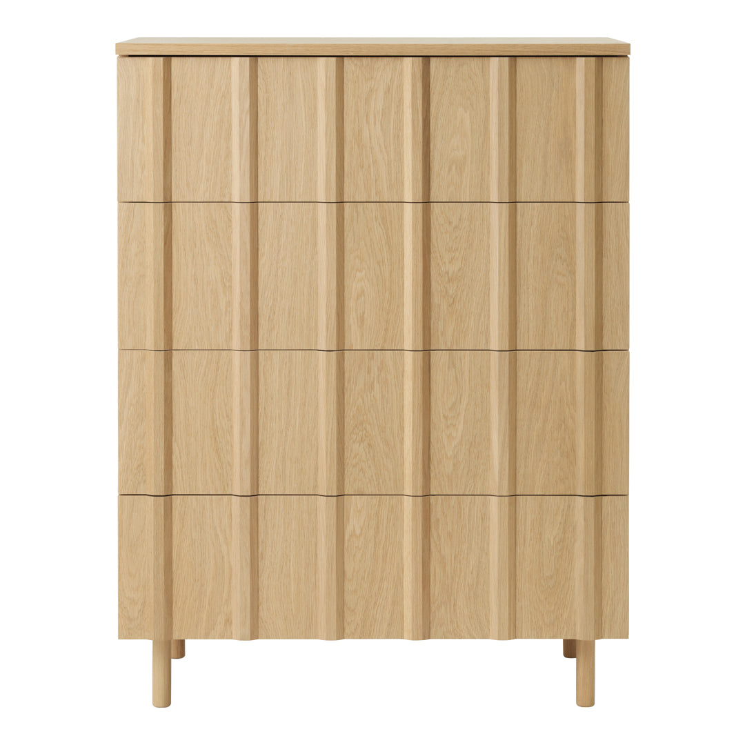 Normann Copenhagen Rib Dresser with 4 drawers, oak Normann Copenhagen Rib Dresser with 4 drawers, oak