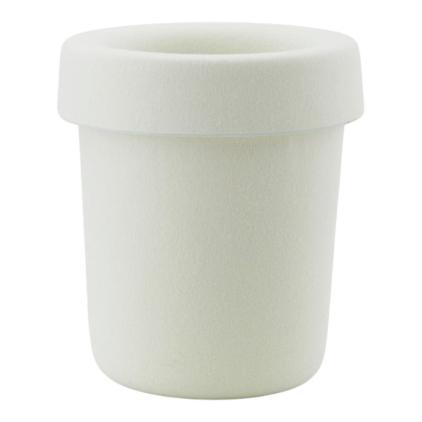Light green fabric planter with a soft, textured finish and simple, clean design. Ideal for modern decor.