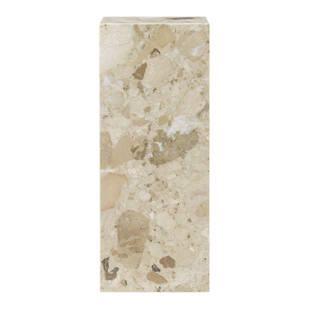 Textured beige stone with light brown and cream accents, featuring a natural, earthy pattern. Perfect for decor.