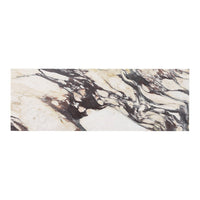 "Abstract marble pattern in cream, brown, and grey with swirling, organic designs for elegant decor."