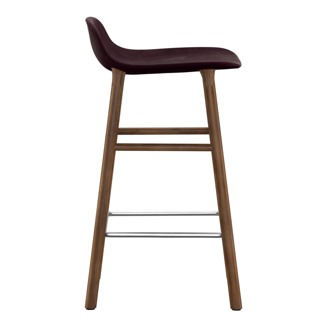Form Bar Stool - Wood Legs - Upholstered
