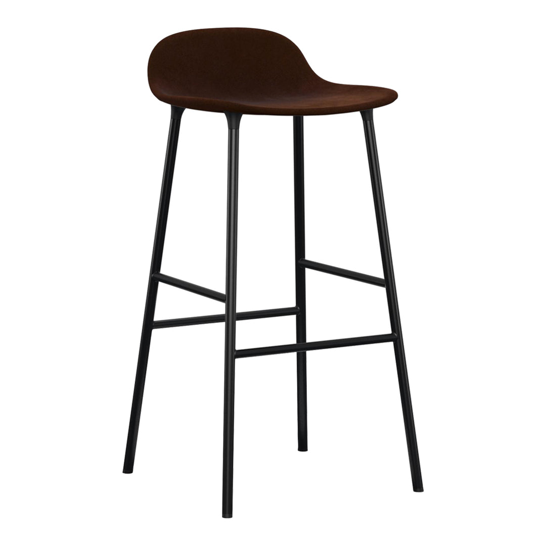 Form Bar Stool - Metal Legs - Upholstered