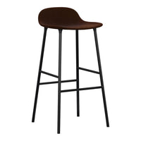 Form Bar Stool - Metal Legs - Upholstered