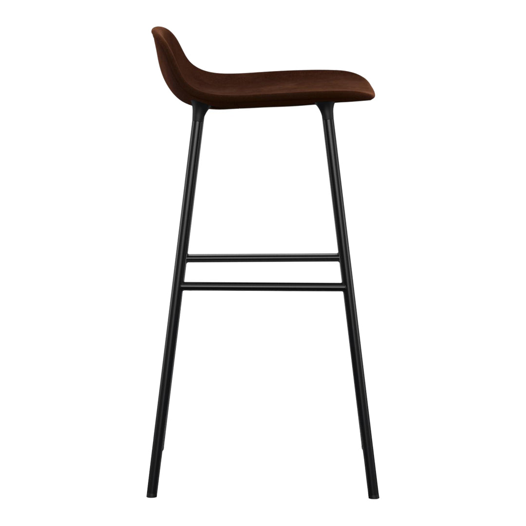 Form Bar Stool - Metal Legs - Upholstered