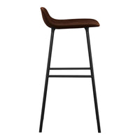 Form Bar Stool - Metal Legs - Upholstered
