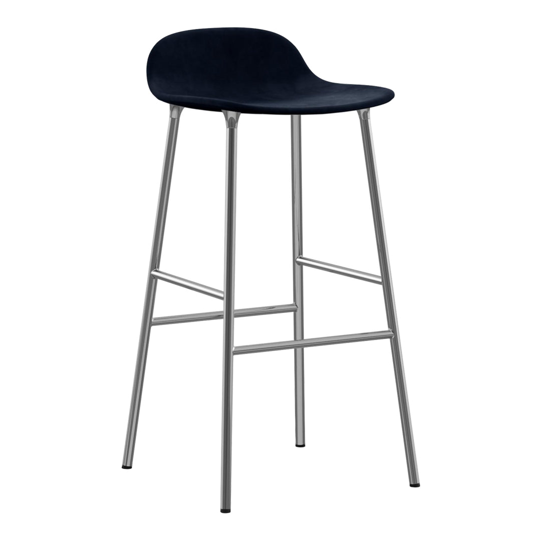 Form Bar Stool - Metal Legs - Upholstered