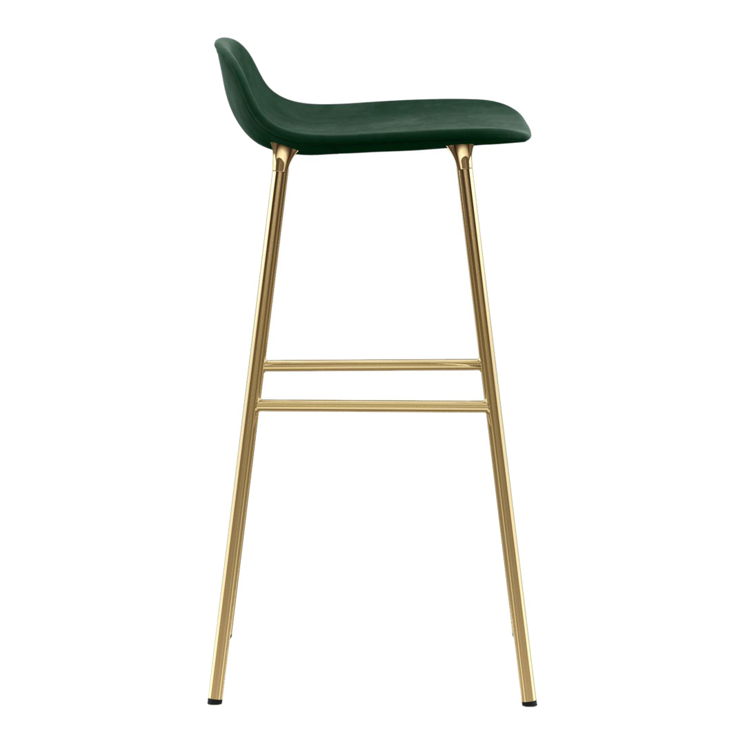 Form Bar Stool - Metal Legs - Upholstered