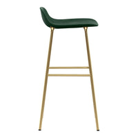 Form Bar Stool - Metal Legs - Upholstered