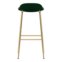 Form Bar Stool - Metal Legs - Upholstered