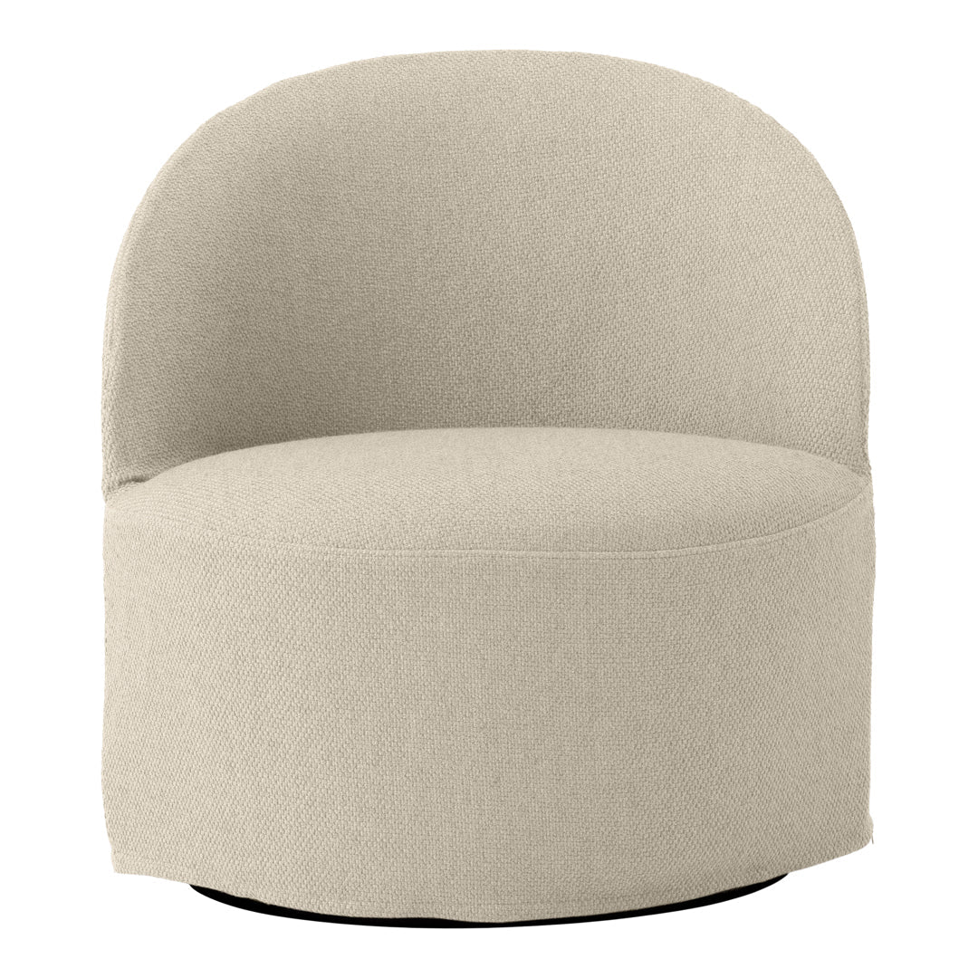 Tearoom Lounge Chair - Swivel w/ Return & Loose Cover