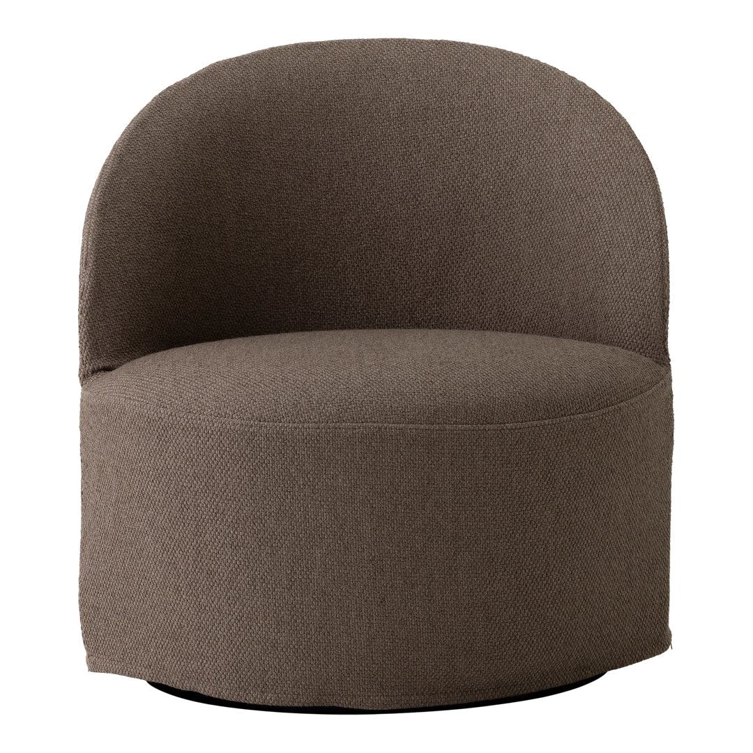 Tearoom Lounge Chair - Swivel w/ Return & Loose Cover