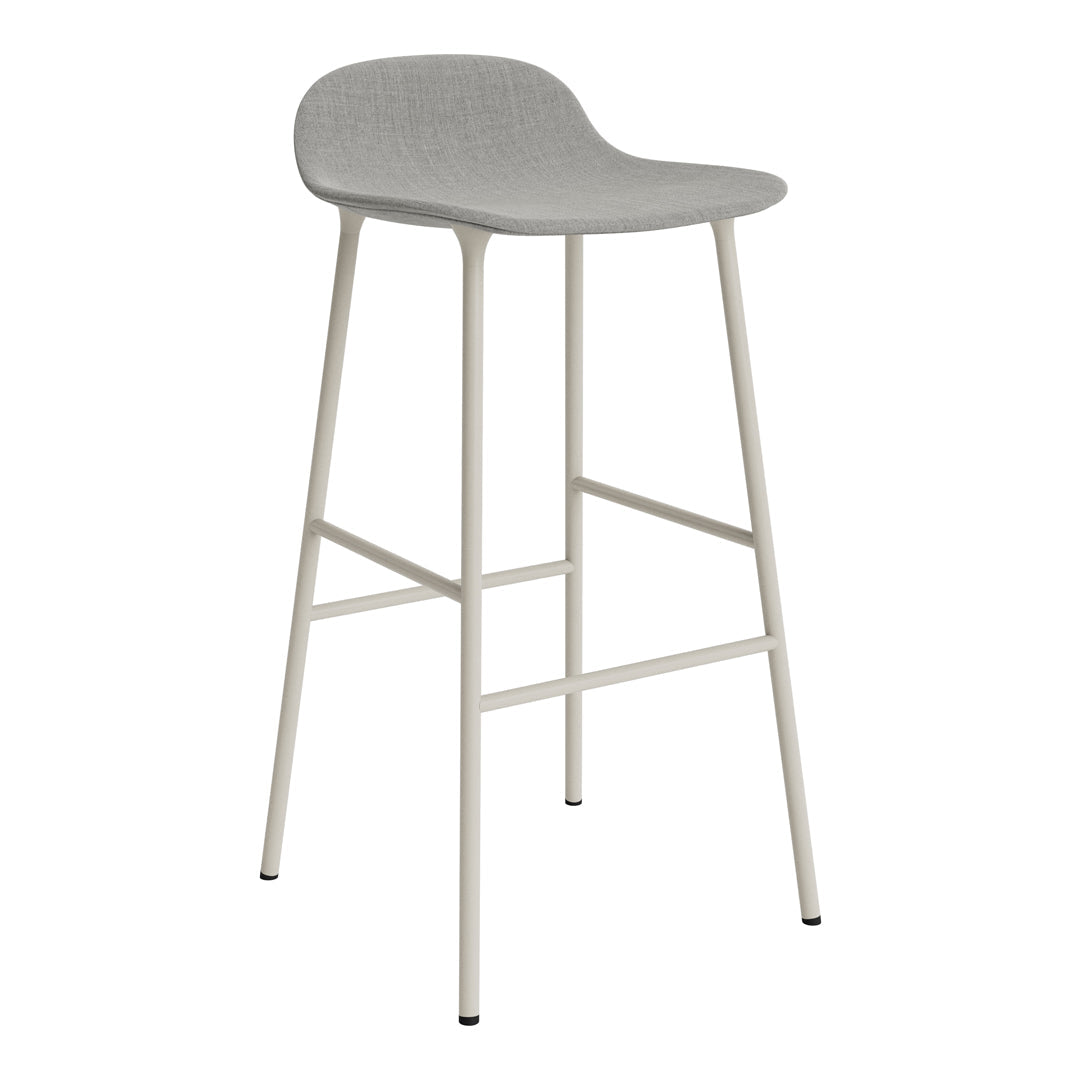 Form Bar Stool - Metal Legs - Upholstered