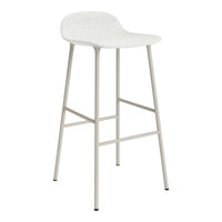 Form Bar Stool - Metal Legs - Upholstered