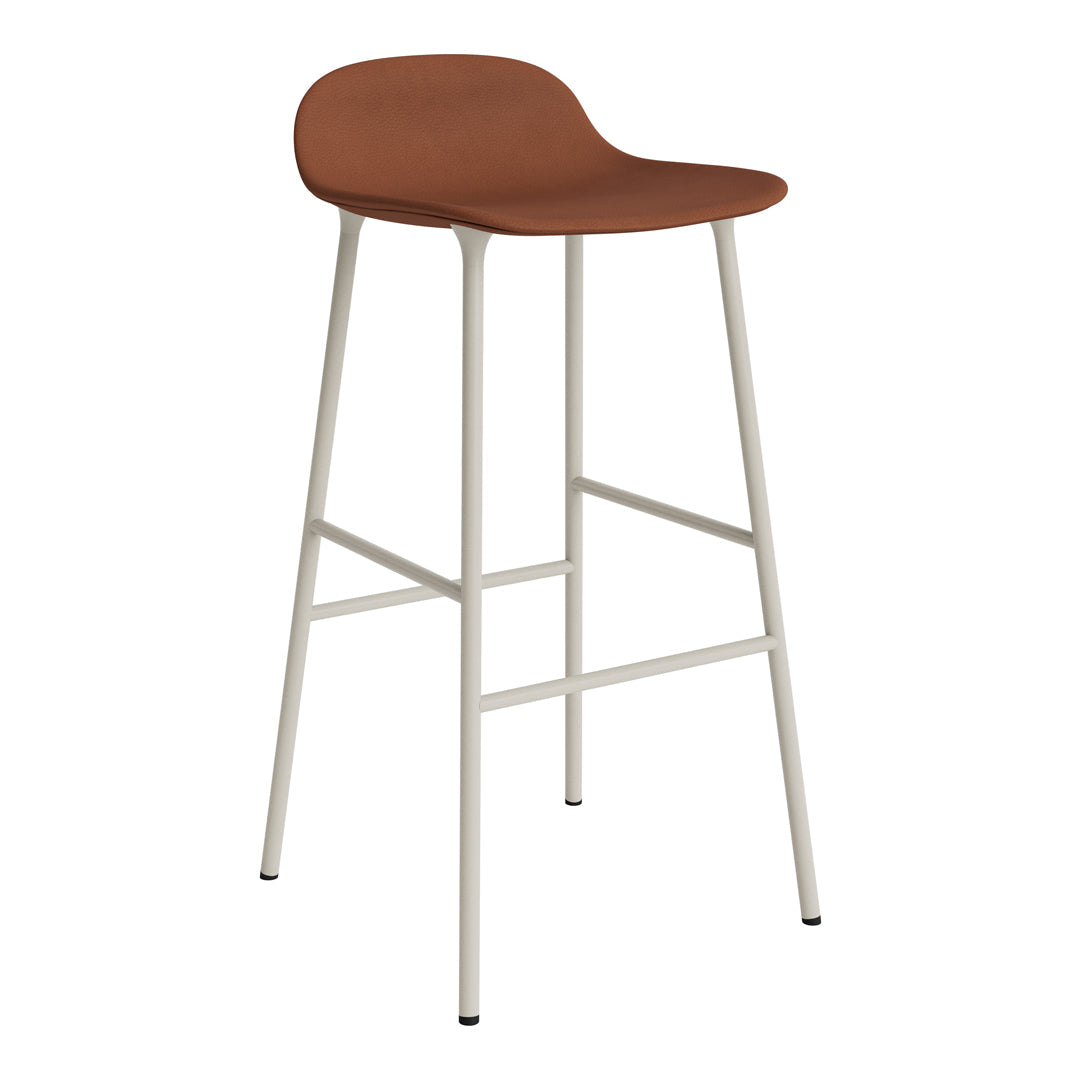 Form Bar Stool - Metal Legs - Upholstered
