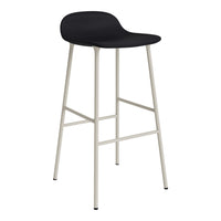 Form Bar Stool - Metal Legs - Upholstered