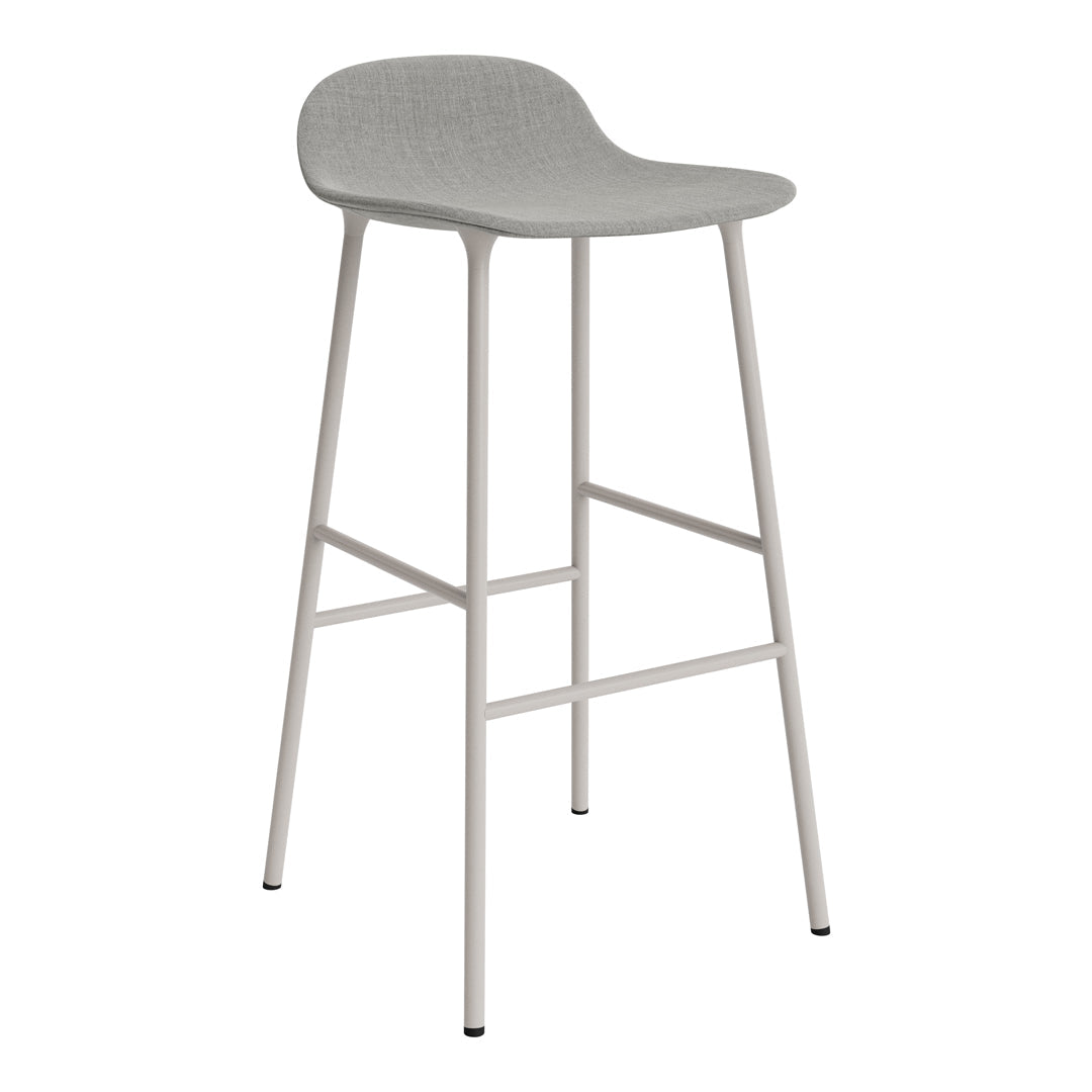 Form Bar Stool - Metal Legs - Upholstered