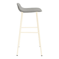 Form Bar Stool - Metal Legs - Upholstered