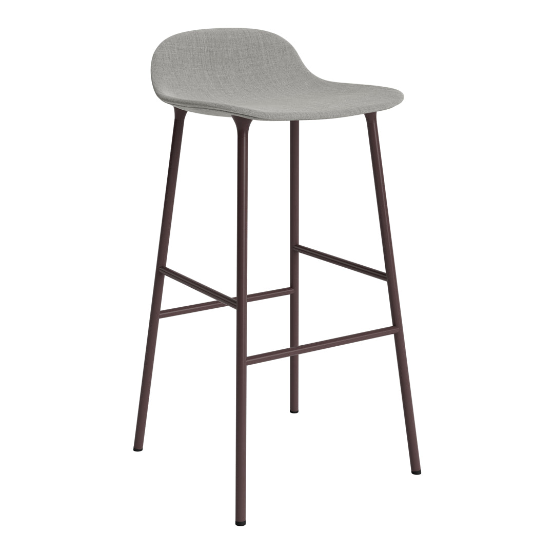 Form Bar Stool - Metal Legs - Upholstered