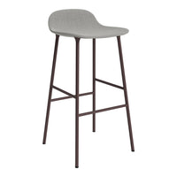 Form Bar Stool - Metal Legs - Upholstered