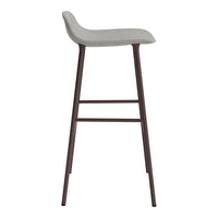 Form Bar Stool - Metal Legs - Upholstered