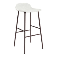 Form Bar Stool - Metal Legs - Upholstered