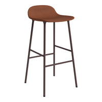 Form Bar Stool - Metal Legs - Upholstered