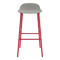 Form Bar Stool - Metal Legs - Upholstered
