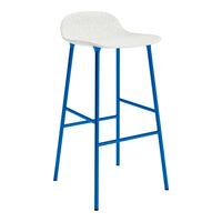 Form Bar Stool - Metal Legs - Upholstered