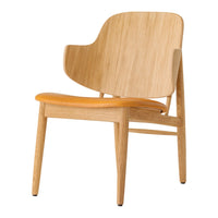 The Penguin Wooden Lounge Chair - Seat Upholstered