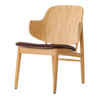 The Penguin Wooden Lounge Chair - Seat Upholstered
