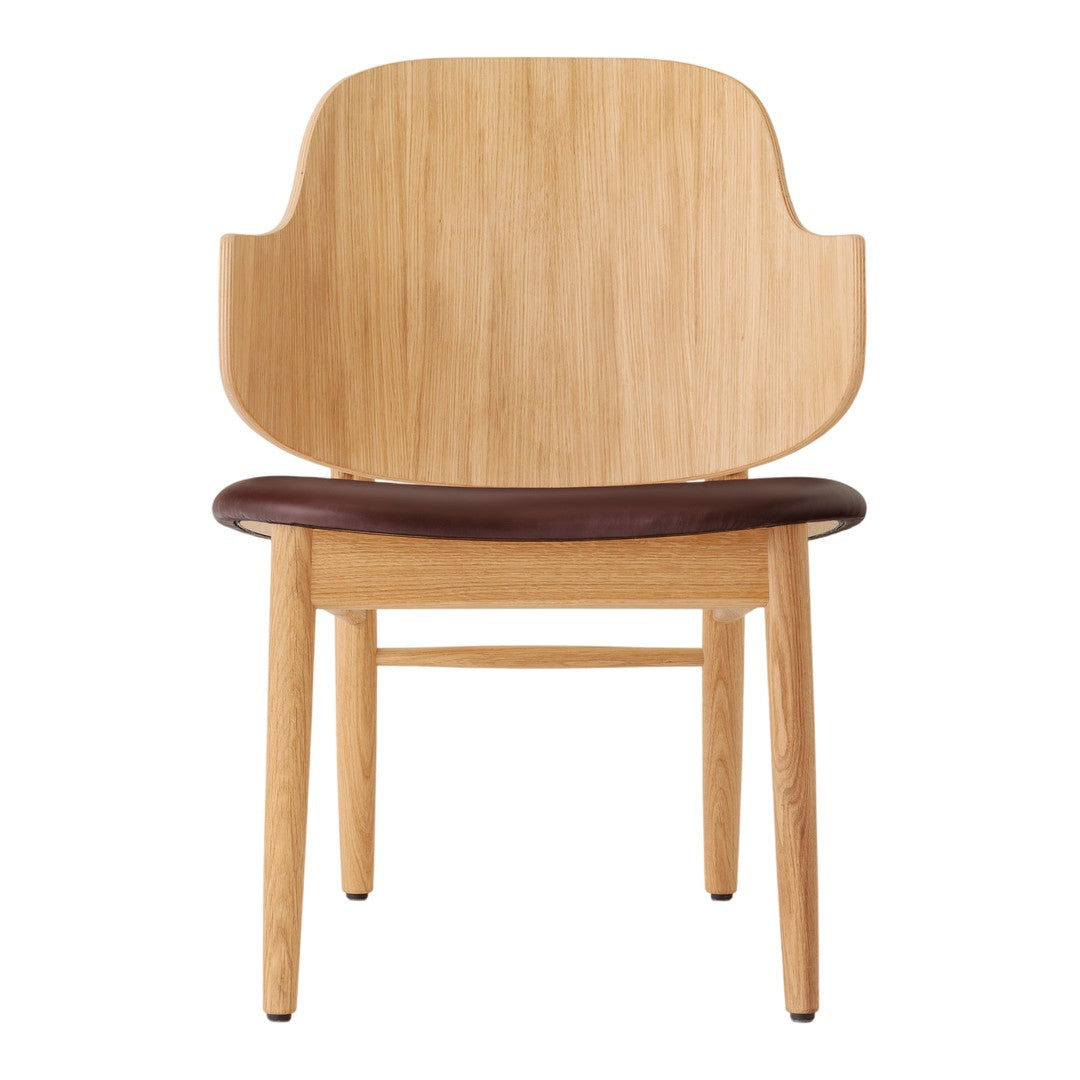 The Penguin Wooden Lounge Chair - Seat Upholstered