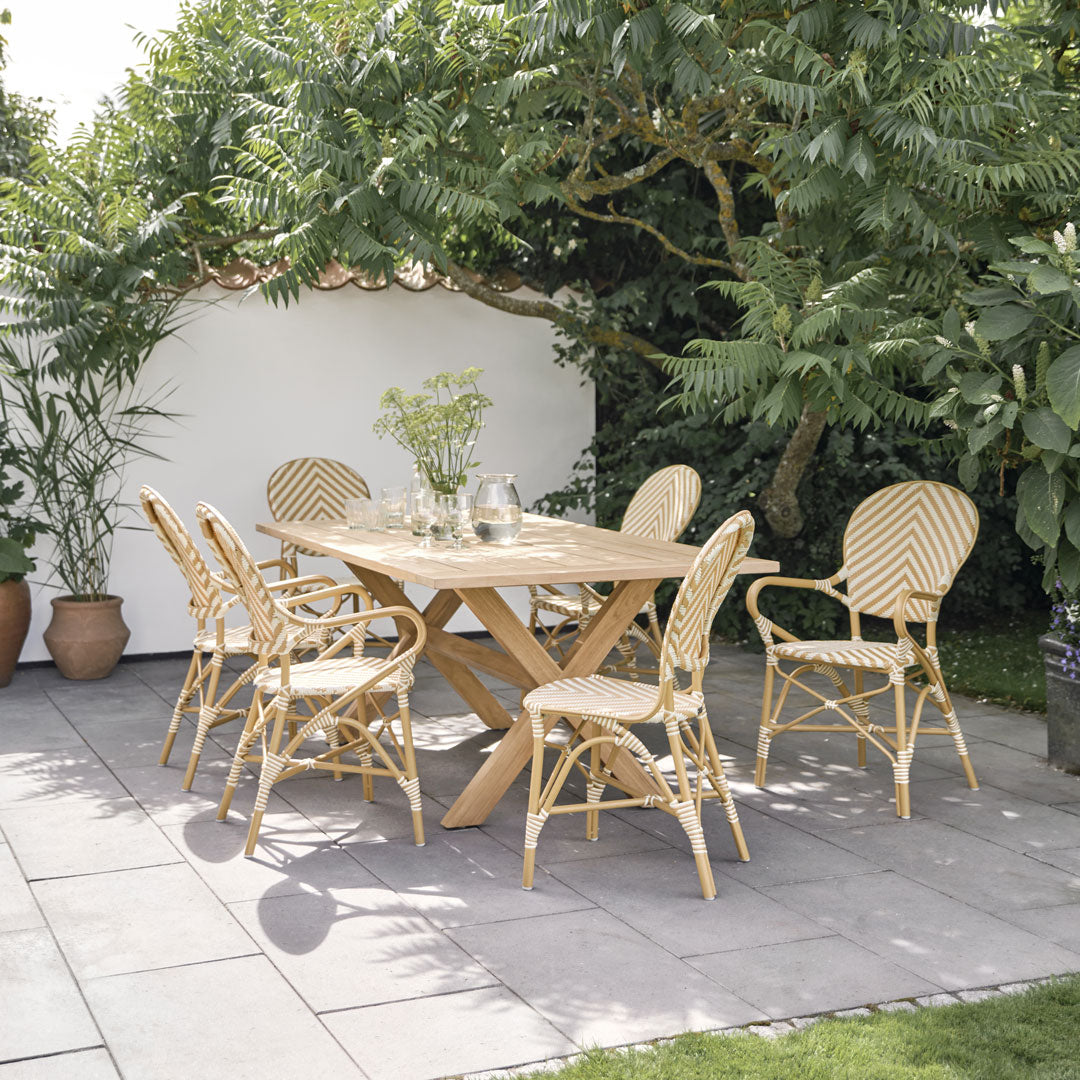 Isabell Armchair - AluRattan Outdoor - Stackable