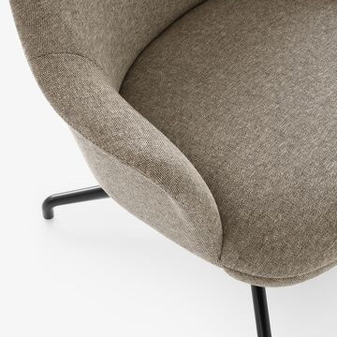 Rely HW139 High Back Lounge Armchair - Fully Upholstered - Four-Star Swivel Base