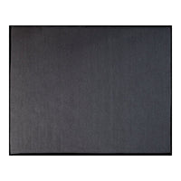 Solid black mat with a subtle textured pattern, featuring a sleek and modern look. Perfect for any decor style.