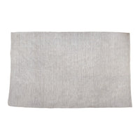 Light gray textured area rug with subtle stripes, perfect for modern and minimalist interiors.