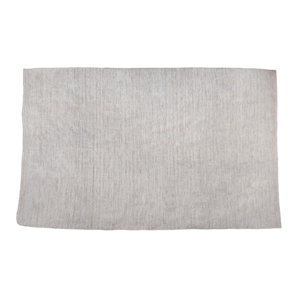 Light grey rug with subtle textured pattern, ideal for modern home decor. Perfect for versatile styling and comfort.