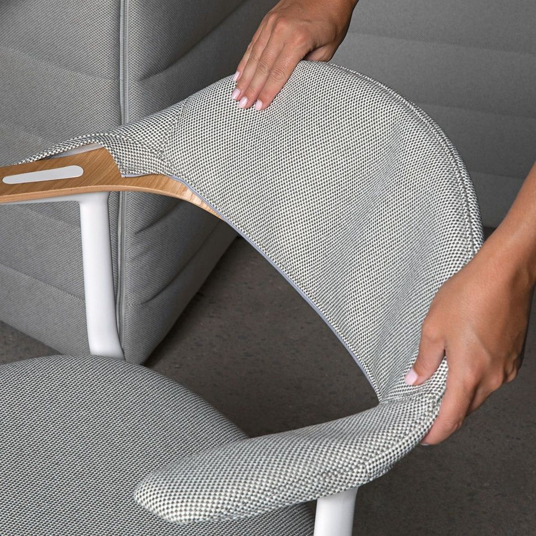 Shell Mynt Mynt Chair - Fully Upholstered - Wood Shell - 4-Star Base – Danish ...