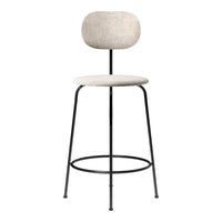 Neutral beige upholstery with a black metal frame and minimalist design. Ideal for modern interiors.
