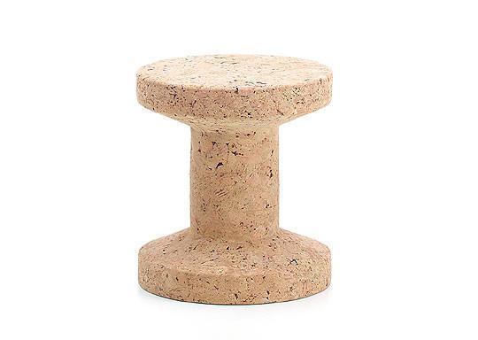 Natural cork dumbbell with a speckled texture, featuring shades of light brown and tan for an earthy aesthetic.