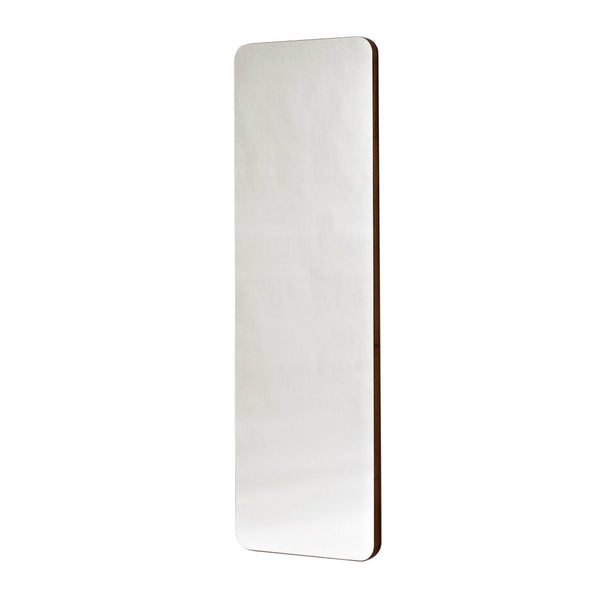 Sleek, full-length mirror with a smooth, reflective surface and minimalistic design, enhancing any space.