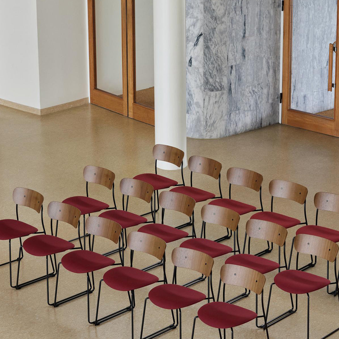 Pavilion AV52 Side Chair - Upholstered Seat - Sled Base - Stackable