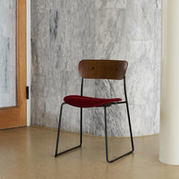 Pavilion AV52 Side Chair - Upholstered Seat - Sled Base - Stackable